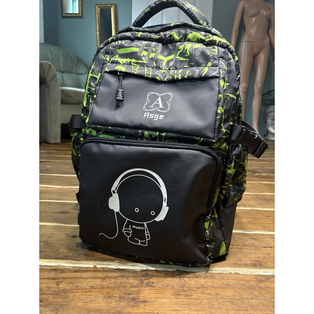 Asge Unisex Bookbag /Gaming Music Or Computer Bag
